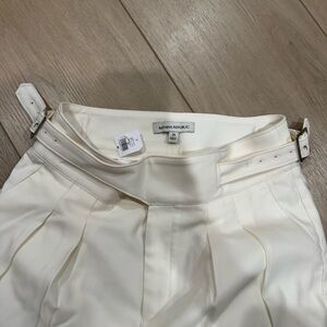 Banana Republic ivory Pleated Trousers